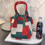 Cartoon Striped Tote Bag