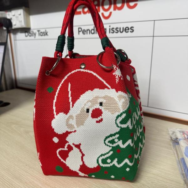 Cartoon Striped Tote Bag