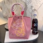 Cartoon Striped Tote Bag