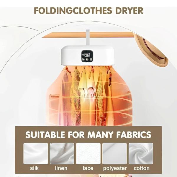 Portable Remote Control laundry Dryer for Apartments & Travel