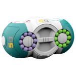The Double Flip Puzzle Spinner Rotating Magic Bean Cube Spinner Eight-Sided Rotating Magic Bean Cube with a UFO Space Mission