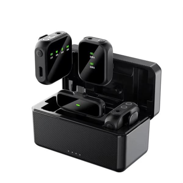 Professional K50 Mini Wireless Lapel Microphone 2.4ghz Pocket Portable Live Streaming Lavalier Tie Clips Mic f