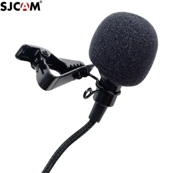 SJCAM Sports Camera Clip-on Microphone Lapel Mic Plug-and Play Pickup Noise Reduction External Microphone for SJCAM SJ20/C200PRO