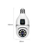 Dual Lens Z380 Bulb Wifi Camera