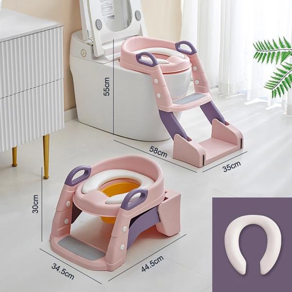 2-in-1 Baby Potty Training Seat with Ladder