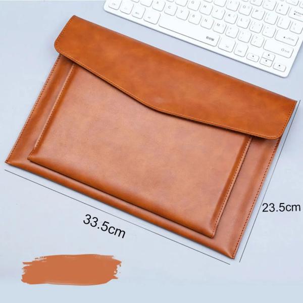 Premium PU Leather A4 Document Folder with Magnetic Closure