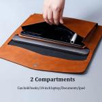 Premium PU Leather A4 Document Folder with Magnetic Closure