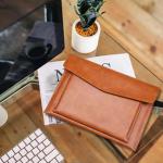 Premium PU Leather A4 Document Folder with Magnetic Closure