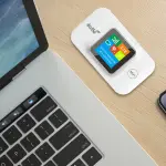MF687 3000mah LTE Portable Pocket Router With A 3000mah Battery That Provides Wireless Internet Access Using An LTE SIM Card.